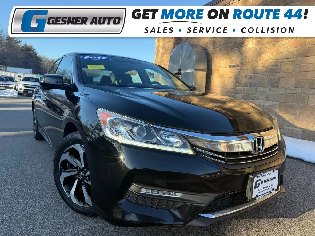 Black 2017 Honda Accord EX-L Sedan 4D for sale in Taunton, MA