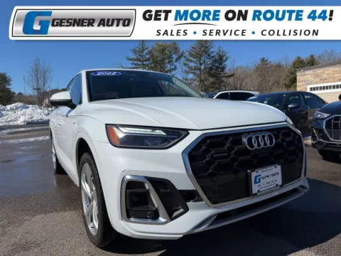 White 2022 Audi Q5 45 TFSI S line Premium Plus Sport Utility 4D for sale in Taunton, MA