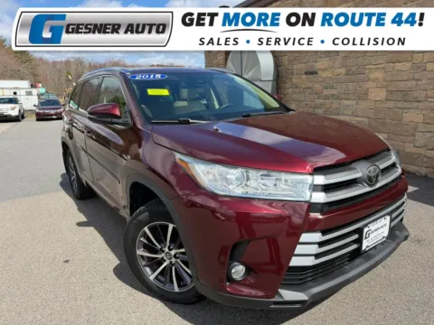 Red 2018 Toyota Highlander XLE Sport Utility 4D for sale in Taunton, MA