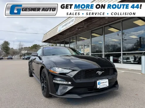 Black 2019 Ford Mustang EcoBoost Premium Coupe 2D for sale in Taunton, MA