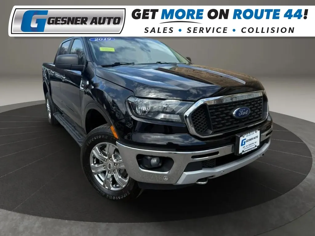 Black 2019 Ford Ranger SuperCrew XLT Pickup 4D 5 ft for sale in Taunton, MA