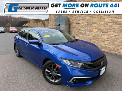 Blue 2019 Honda Civic EX Sedan 4D for sale in Taunton, MA
