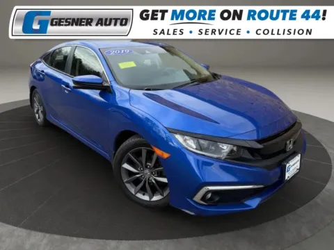Blue 2019 Honda Civic EX Sedan 4D for sale in Taunton, MA
