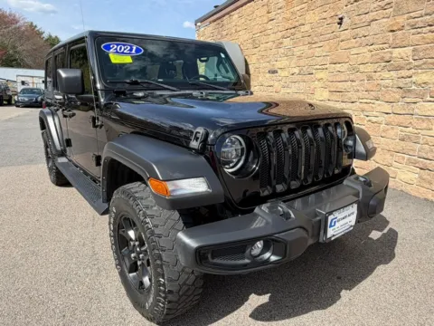 Photos of 2021 Jeep Wrangler Unlimited Willys Sport Utility 4D for sale in Taunton, MA at Gesner Auto