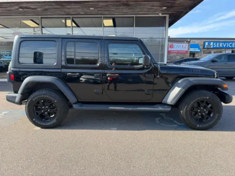 Photos of 2021 Jeep Wrangler Unlimited Willys Sport Utility 4D for sale in Taunton, MA at Gesner Auto