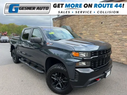 Blue 2020 Chevrolet Silverado 1500 Crew Cab Custom Trail Boss Pickup 4D 5 3/4 ft for sale in Taunton, MA