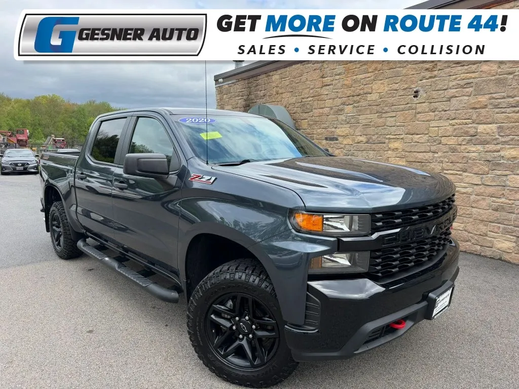 Blue 2020 Chevrolet Silverado 1500 Crew Cab Custom Trail Boss Pickup 4D 5 3/4 ft for sale in Taunton, MA