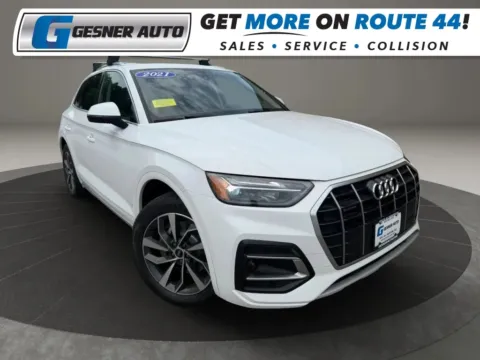 White 2021 Audi Q5 45 TFSI Premium Sport Utility 4D for sale in Taunton, MA
