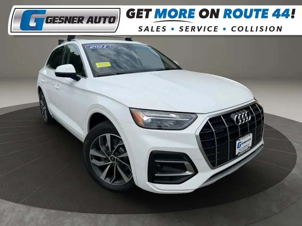 White 2021 Audi Q5 45 TFSI Premium Sport Utility 4D for sale in Taunton, MA