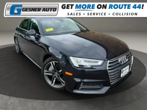 Blue 2018 Audi A4 Premium Plus Sedan 4D for sale in Taunton, MA