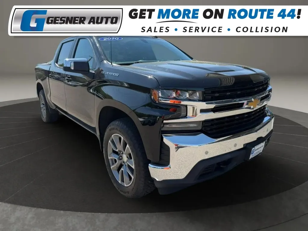Black 2020 Chevrolet Silverado 1500 Crew Cab LT Pickup 4D 5 3/4 ft for sale in Taunton, MA