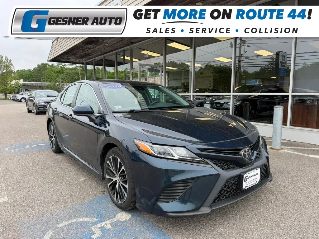 Blue 2019 Toyota Camry SE Sedan 4D for sale in Taunton, MA
