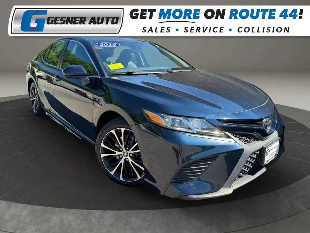 Blue 2019 Toyota Camry SE Sedan 4D for sale in Taunton, MA