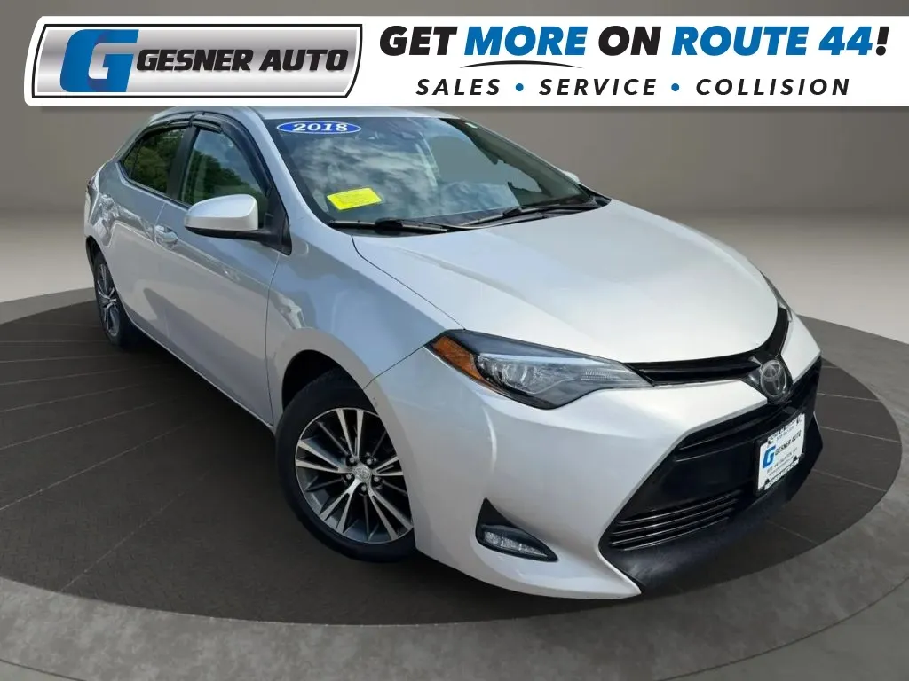 Silver 2018 Toyota Corolla LE Sedan 4D for sale in Taunton, MA