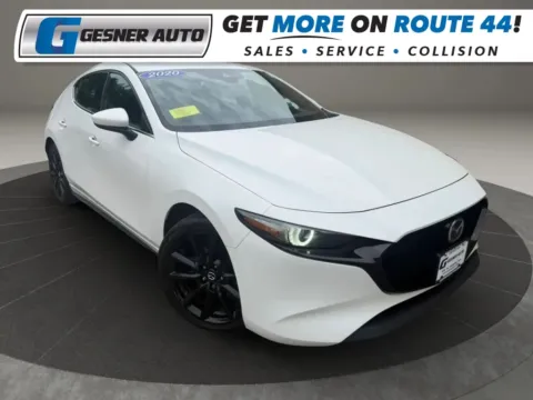 White 2020 MAZDA MAZDA3 Premium Hatchback 4D for sale in Taunton, MA