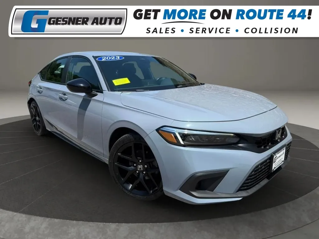 Blue 2023 Honda Civic Sport Hatchback 4D for sale in Taunton, MA