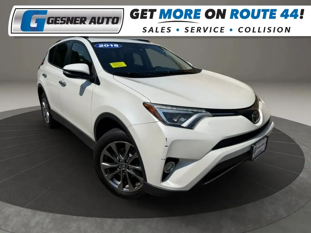 White 2018 Toyota RAV4 Limited Sport Utility 4D for sale in Taunton, MA