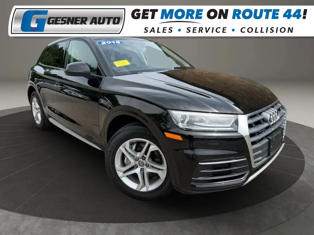 Black 2018 Audi Q5 Premium w/Technology Value Pkg Sport Utility 4D for sale in Taunton, MA