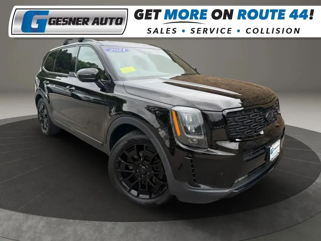 Black 2021 Kia Telluride SX Sport Utility 4D for sale in Taunton, MA