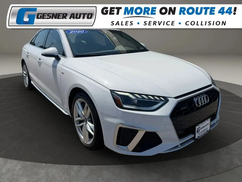 White 2020 Audi A4 45 Premium Plus Sedan 4D for sale in Taunton, MA