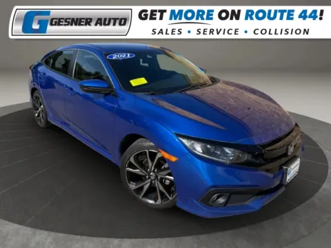 Blue 2021 Honda Civic Sport Sedan 4D for sale in Taunton, MA