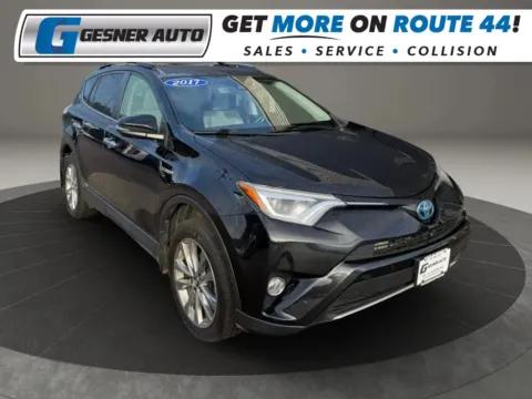 Black 2017 Toyota RAV4 Hybrid Limited Sport Utility 4D for sale in Taunton, MA