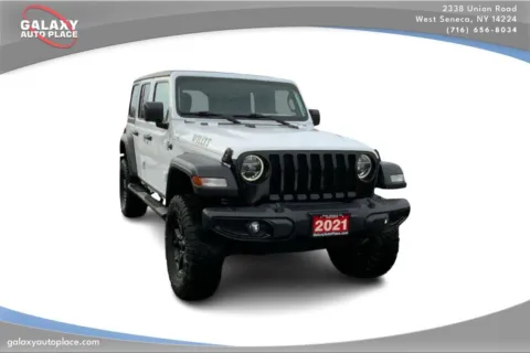 Another view of 2021 Jeep Wrangler Unlimited Willys for sale in West Seneca, NY at Galaxy Auto Place
