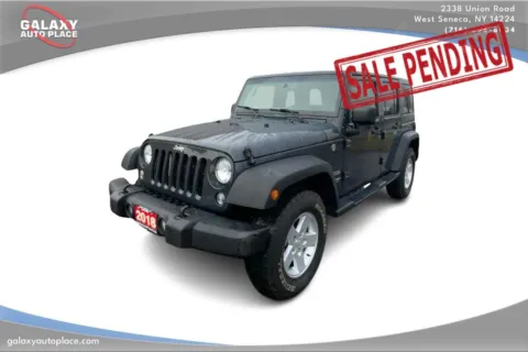 Gray 2018 Jeep Wrangler JK Unlimited Sport S for sale in West Seneca, NY