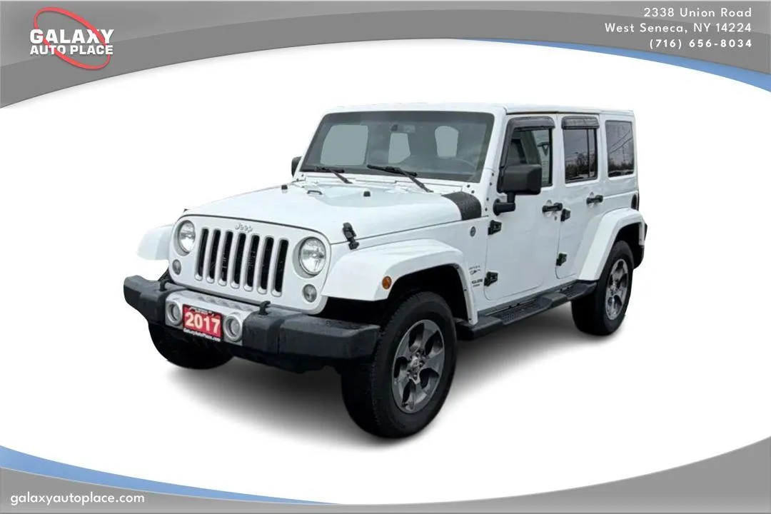 White 2017 Jeep Wrangler Unlimited Sahara for sale in West Seneca, NY