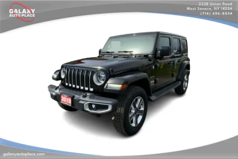 Black 2019 Jeep Wrangler Unlimited Sahara for sale in West Seneca, NY