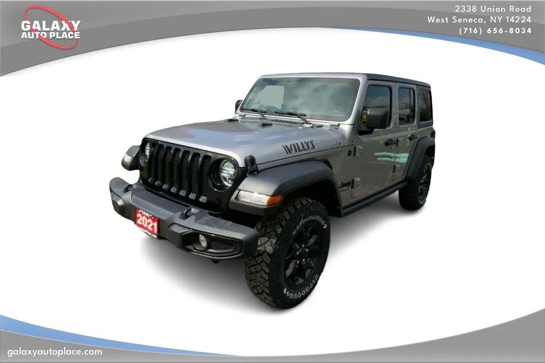 Silver 2021 Jeep Wrangler Unlimited Willys for sale in West Seneca, NY