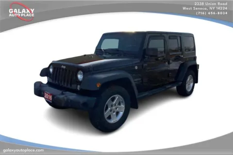 Black 2016 Jeep Wrangler Unlimited Sport for sale in West Seneca, NY