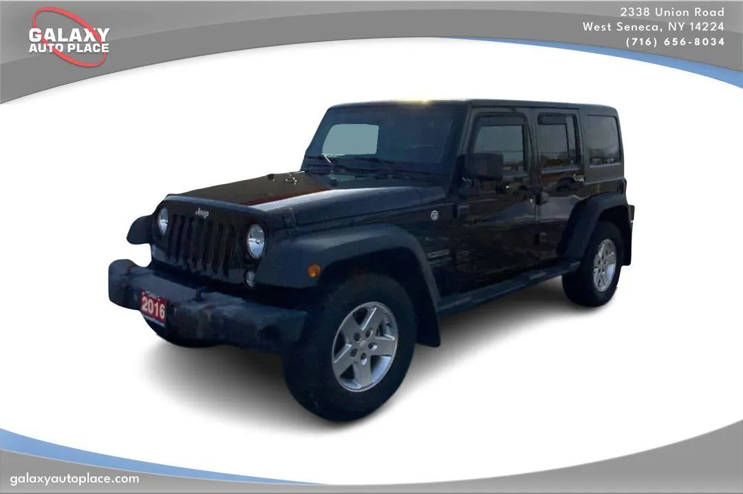 Black 2016 Jeep Wrangler Unlimited Sport for sale in West Seneca, NY