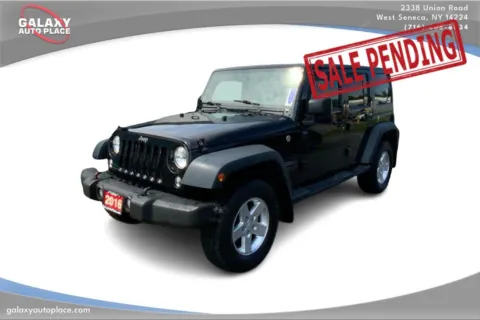 Black 2016 Jeep Wrangler Unlimited Sport for sale in West Seneca, NY