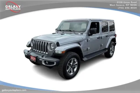 Silver 2021 Jeep Wrangler Unlimited Sahara for sale in West Seneca, NY