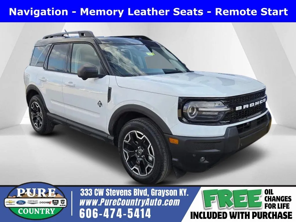 White 2025 Ford Bronco Sport Outer Banks for sale in Grayson, KY