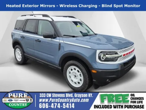 Gray 2025 Ford Bronco Sport Heritage for sale in Grayson, KY