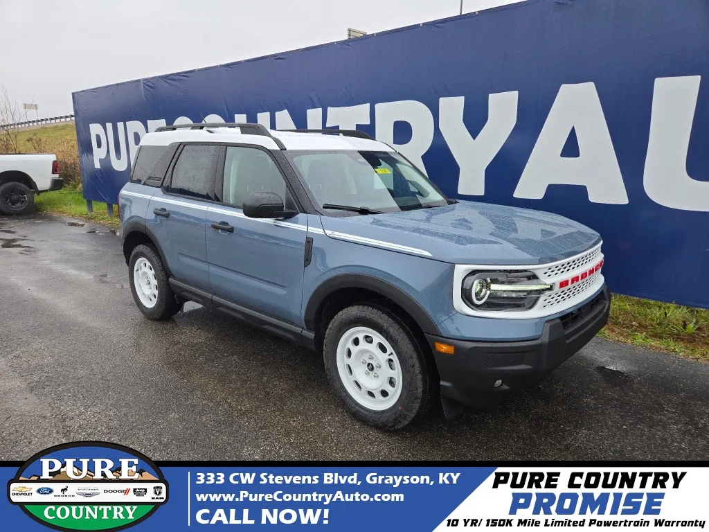 Gray 2025 Ford Bronco Sport Heritage for sale in Grayson, KY