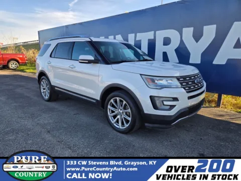 White 2016 Ford Explorer Limited for sale in Grayson, KY