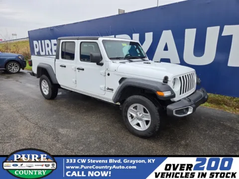 White 2023 Jeep Gladiator Sport S for sale in Grayson, KY