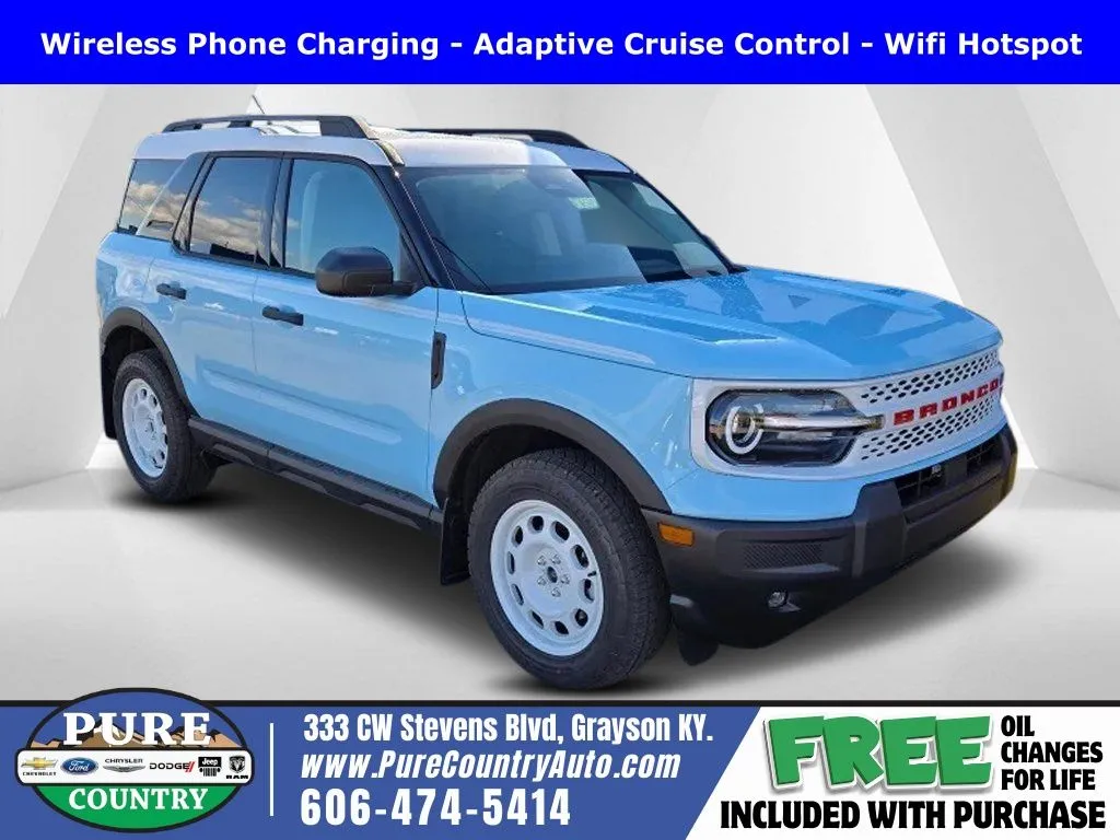 Blue 2025 Ford Bronco Sport Heritage for sale in Grayson, KY