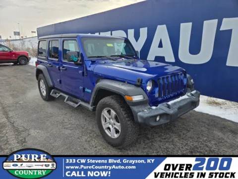 Blue 2020 Jeep Wrangler Unlimited Sport S for sale in Grayson, KY