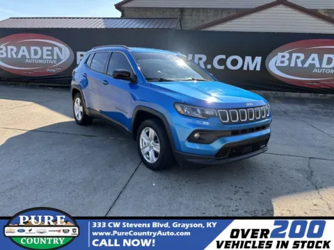Blue 2022 Jeep Compass Latitude for sale in Grayson, KY