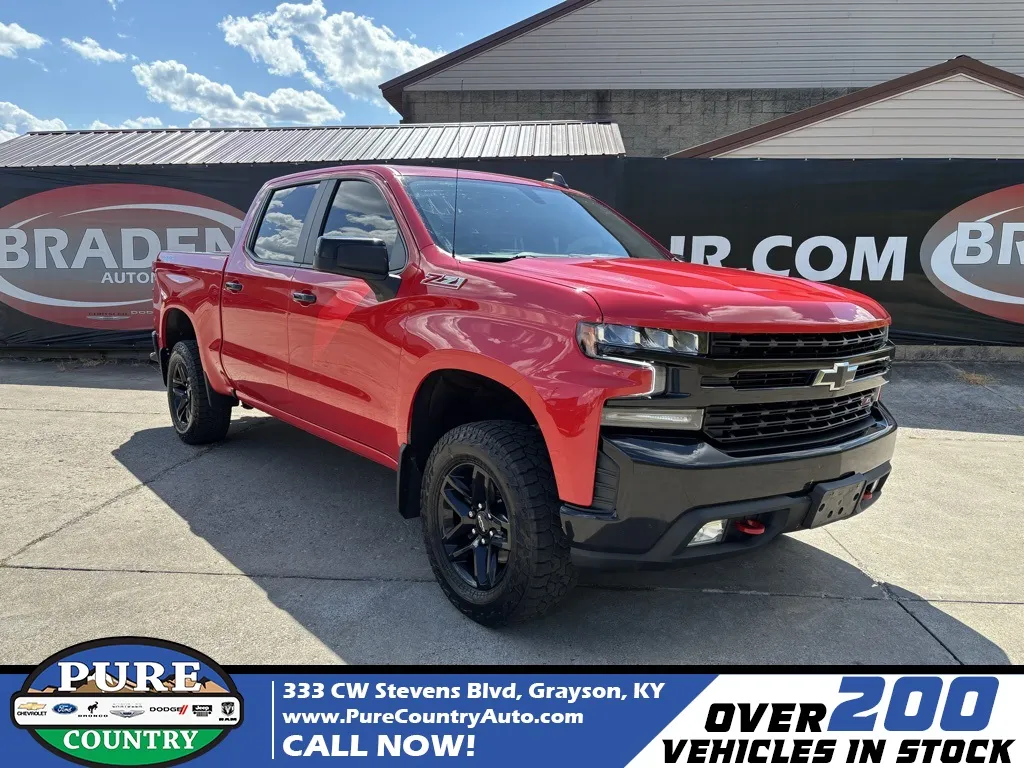 Red 2021 Chevrolet Silverado 1500 LT Trail Boss for sale in Grayson, KY
