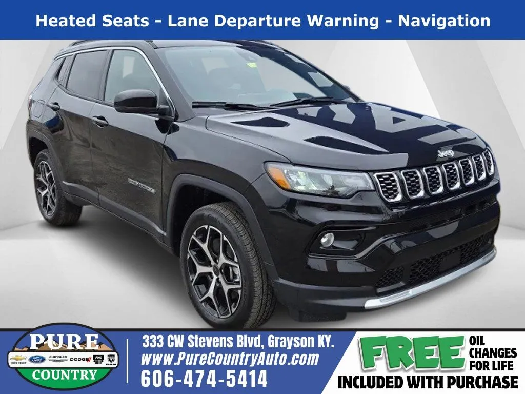 Black 2026 Jeep Compass Limited for sale in Grayson, KY