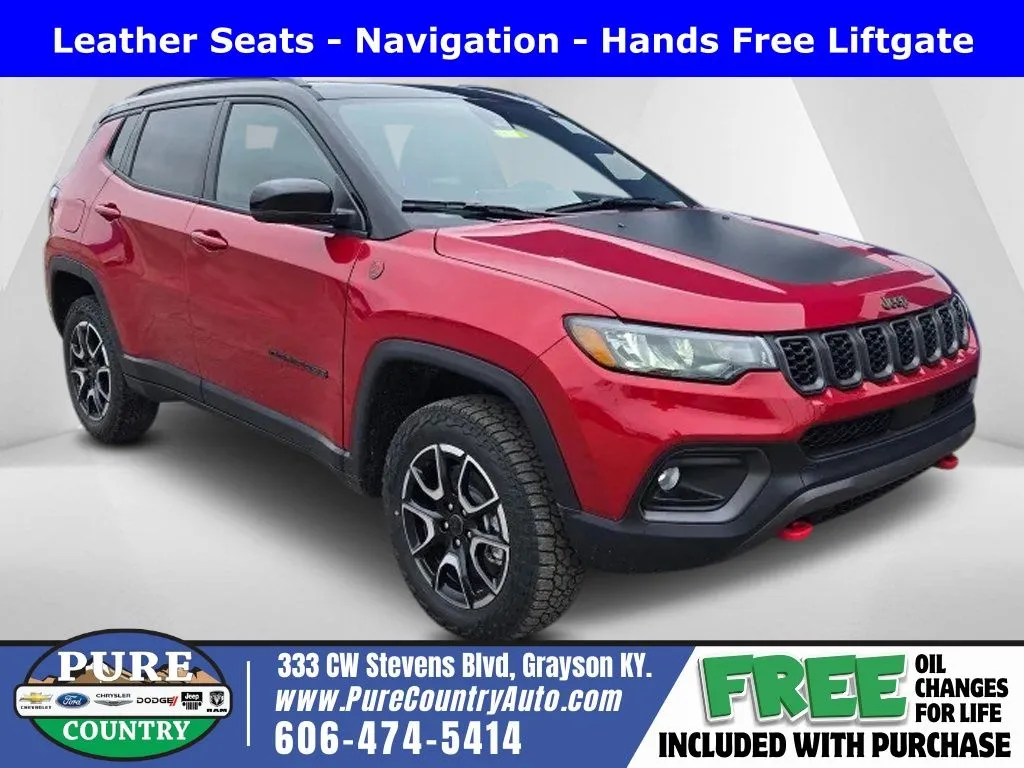 Red 2026 Jeep Compass Trailhawk for sale in Grayson, KY