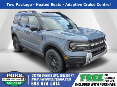 Gray 2025 Ford Bronco Sport Badlands for sale in Grayson, KY