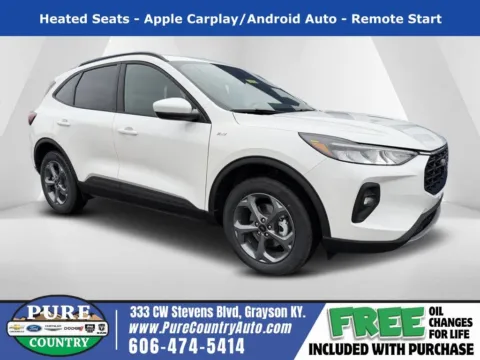 White 2026 Ford Escape Hybrid ST-Line Select for sale in Grayson, KY