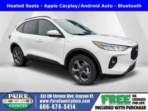 White 2026 Ford Escape Hybrid ST-Line Select for sale in Grayson, KY