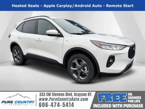 White 2026 Ford Escape Hybrid ST-Line Select for sale in Grayson, KY